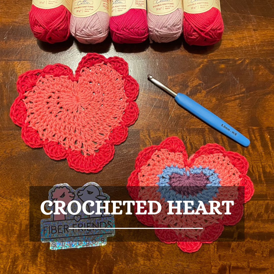 Crocheted heart