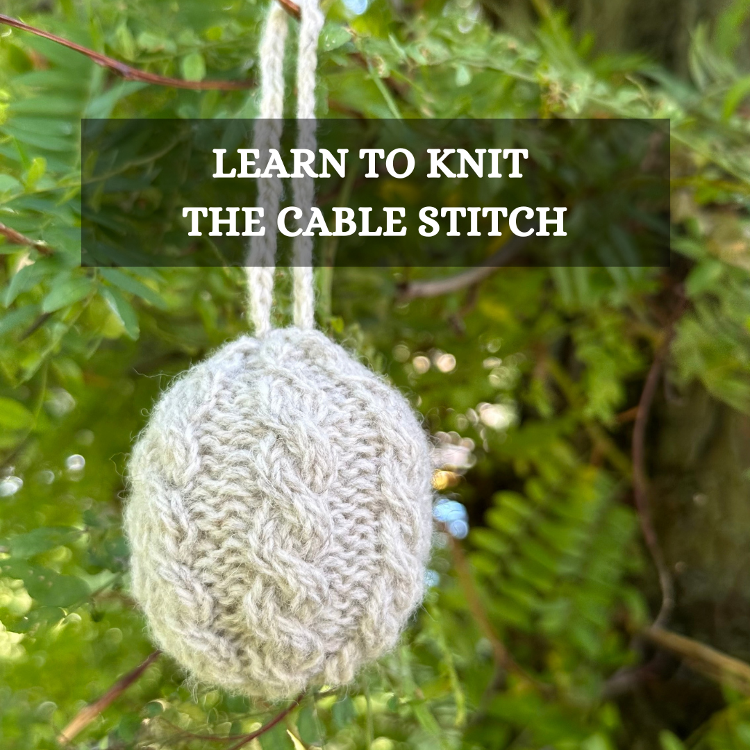 Cabled Ornament