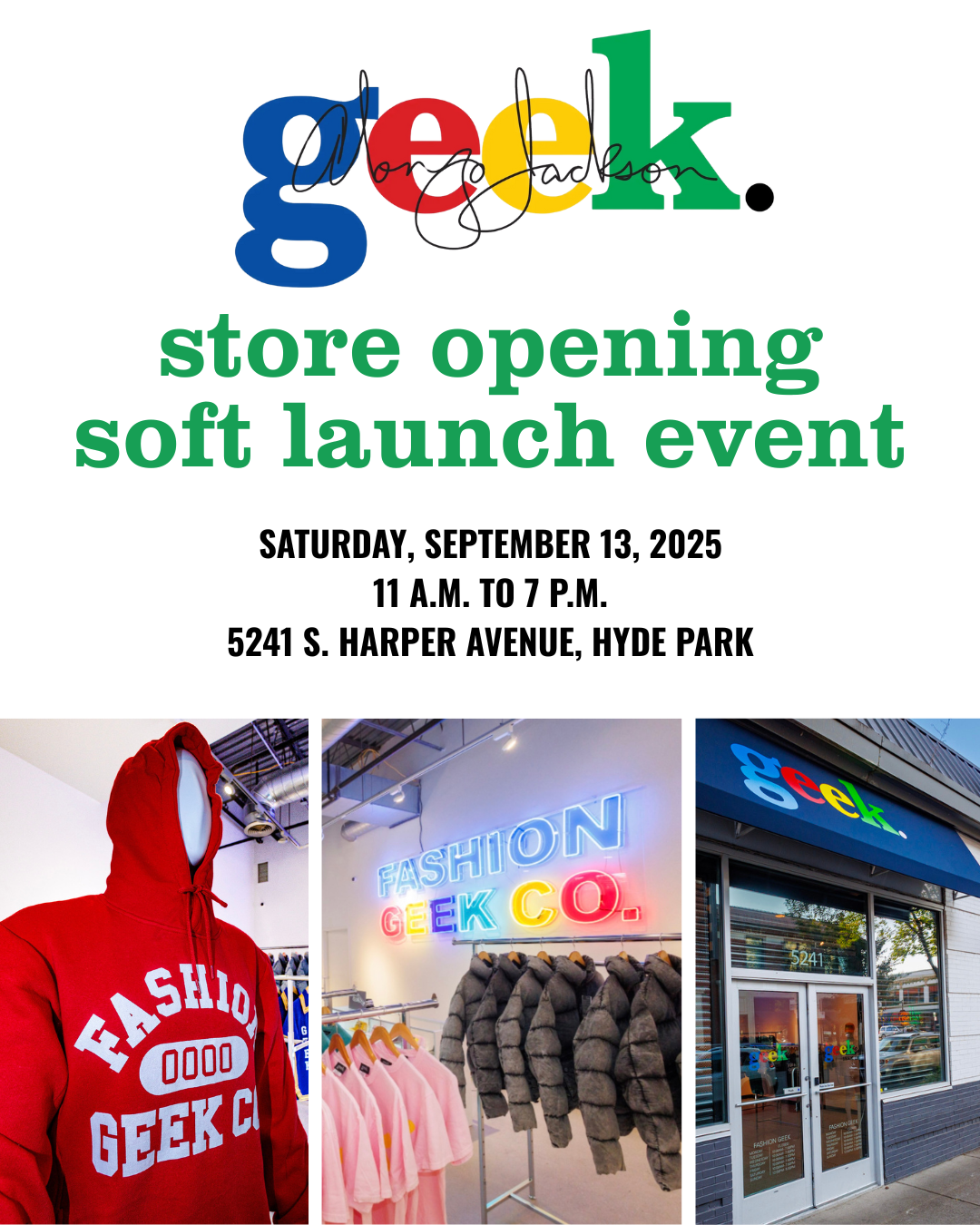 Fashion Geek Soft Opening
