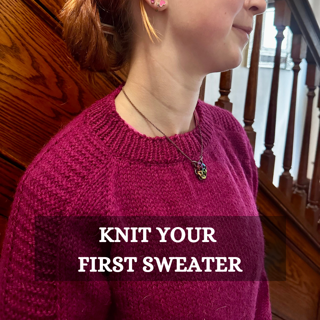 Knit your first sweater