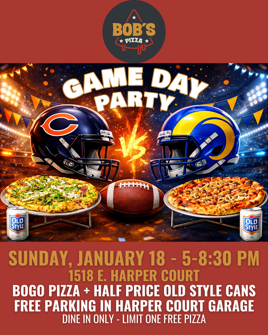 Bob's Pizza Bears Party