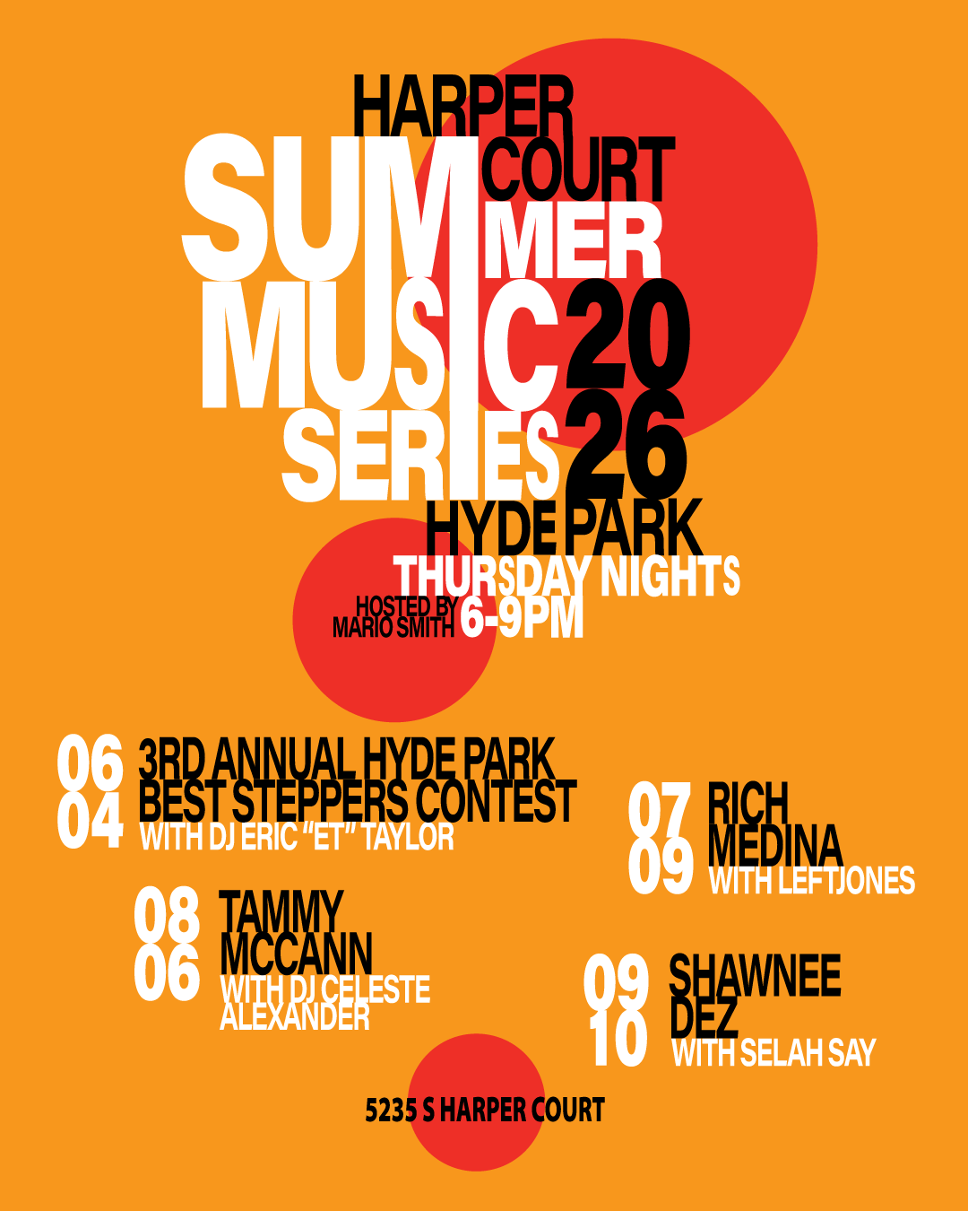 2025 Summer Music Series 1350x1080 All Artists