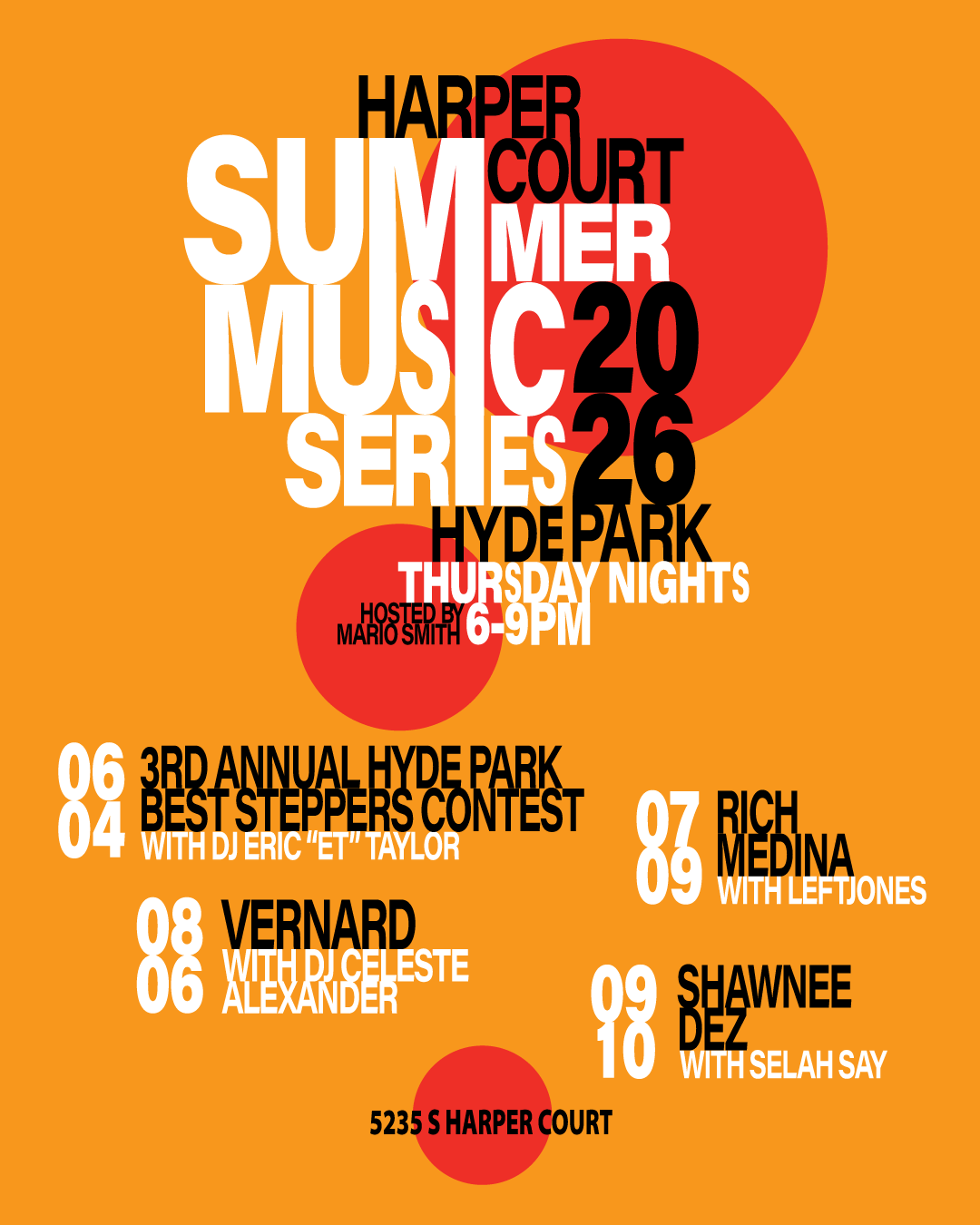 2025 Summer Music Series 1350x1080 All Artists VERNARD