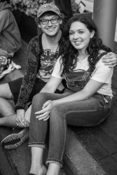 BW boy and girl
