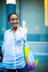 girl with bag