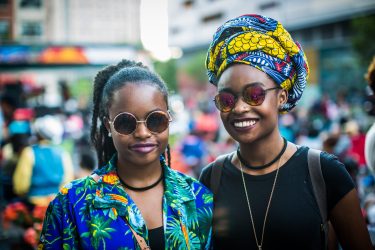 two women head scarf